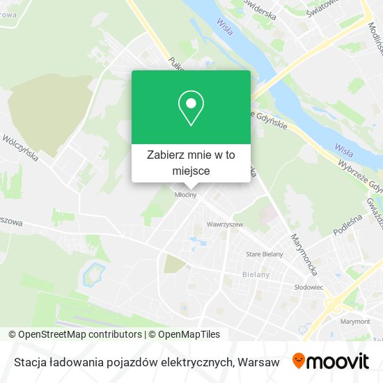 Mapa Stacja ładowania pojazdów elektrycznych