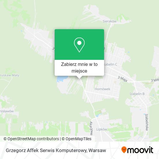 Mapa Grzegorz Affek Serwis Komputerowy