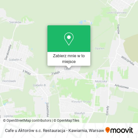 Mapa Cafe u Aktorów s.c. Restauracja - Kawiarnia