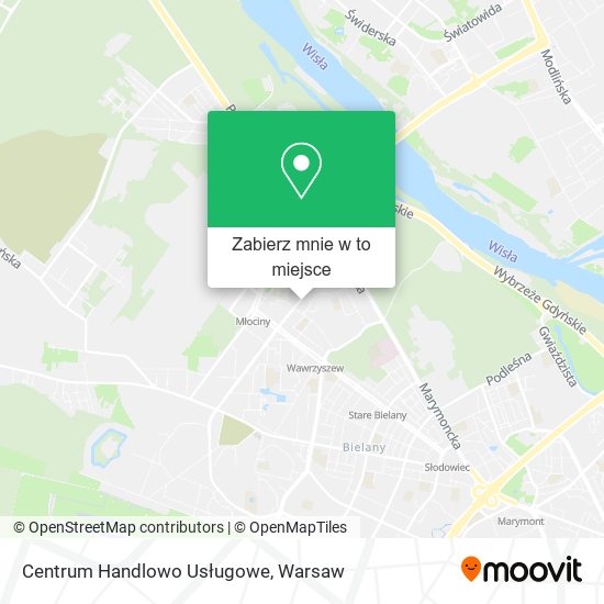 Mapa Centrum Handlowo Usługowe