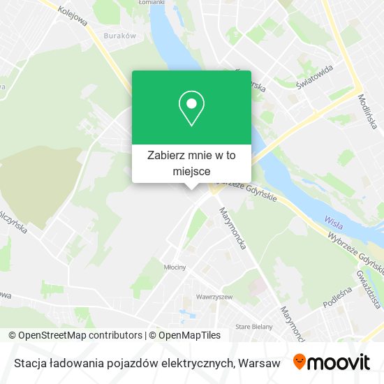 Mapa Stacja ładowania pojazdów elektrycznych