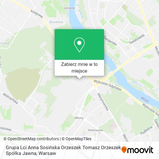 Mapa Grupa Lci Anna Sosińska Orzeszek Tomasz Orzeszek Spółka Jawna