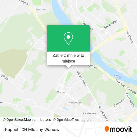 Mapa Kappahl CH Mlociny