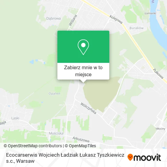 Mapa Ecocarserwis Wojciech Ładziak Łukasz Tyszkiewicz s.c.