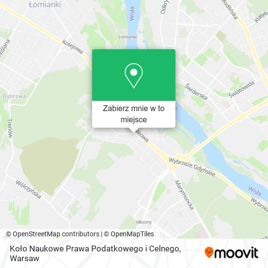 Mapa Koło Naukowe Prawa Podatkowego i Celnego