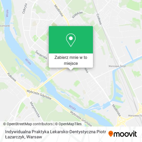 Mapa Indywidualna Praktyka Lekarsko-Dentystyczna Piotr Łazarczyk