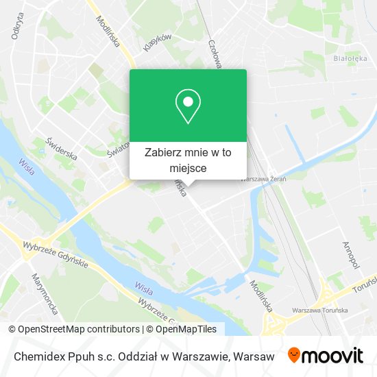 Mapa Chemidex Ppuh s.c. Oddział w Warszawie