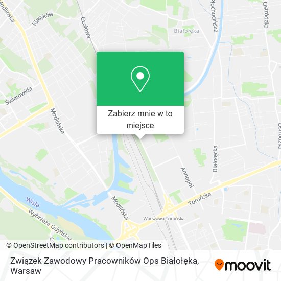 Mapa Związek Zawodowy Pracowników Ops Białołęka