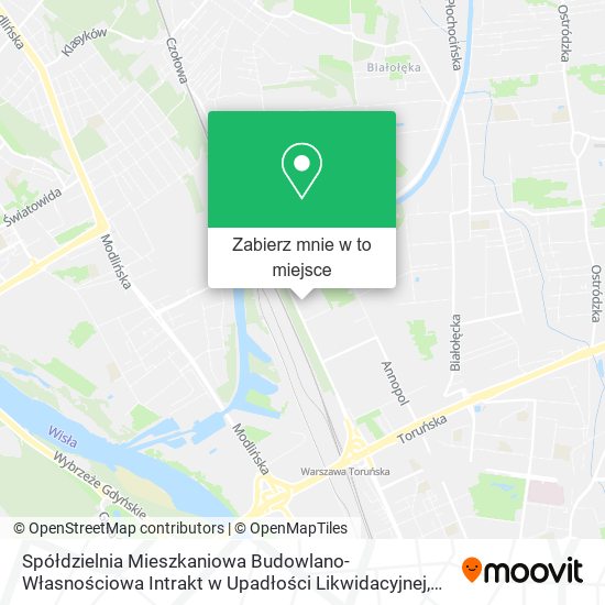 Mapa Spółdzielnia Mieszkaniowa Budowlano-Własnościowa Intrakt w Upadłości Likwidacyjnej