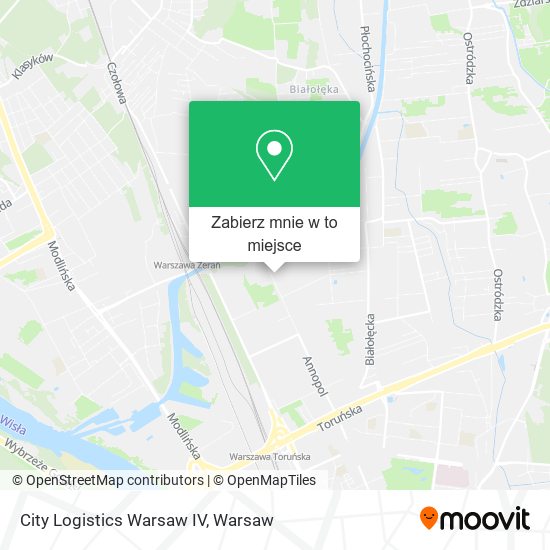 Mapa City Logistics Warsaw IV