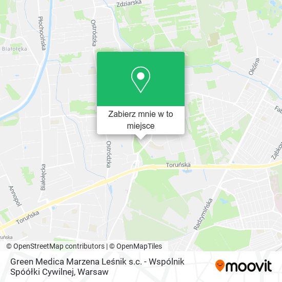 Mapa Green Medica Marzena Leśnik s.c. - Wspólnik Spóółki Cywilnej