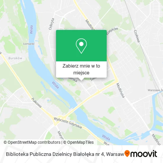 Mapa Biblioteka Publiczna Dzielnicy Białołęka nr 4