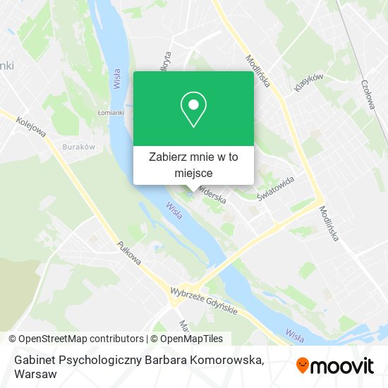 Mapa Gabinet Psychologiczny Barbara Komorowska