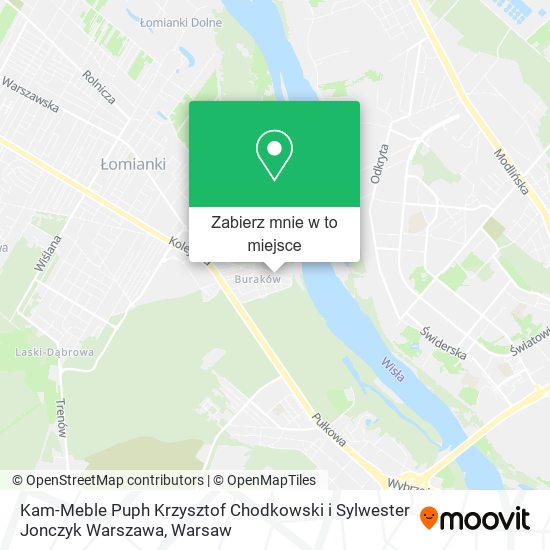 Mapa Kam-Meble Puph Krzysztof Chodkowski i Sylwester Jonczyk Warszawa