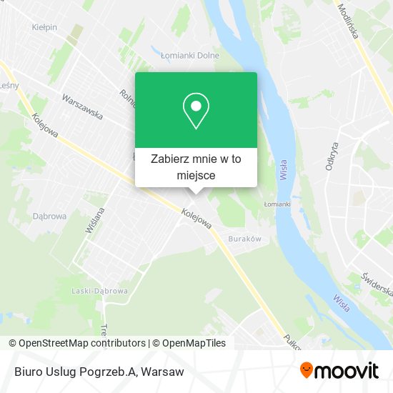 Mapa Biuro Uslug Pogrzeb.A