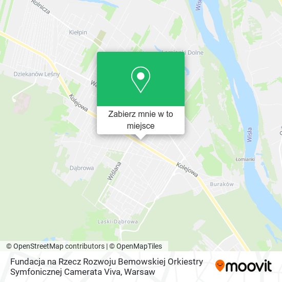 Mapa Fundacja na Rzecz Rozwoju Bemowskiej Orkiestry Symfonicznej Camerata Viva