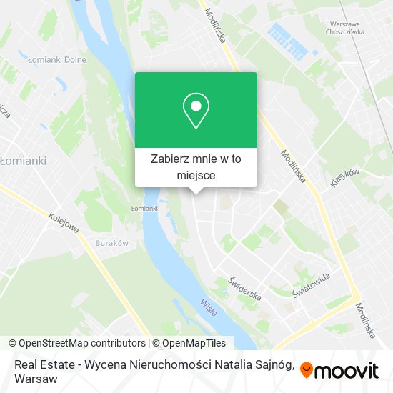 Mapa Real Estate - Wycena Nieruchomości Natalia Sajnóg