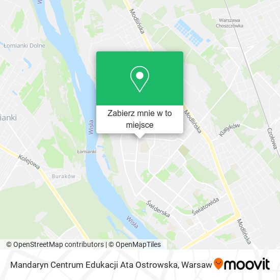 Mapa Mandaryn Centrum Edukacji Ata Ostrowska