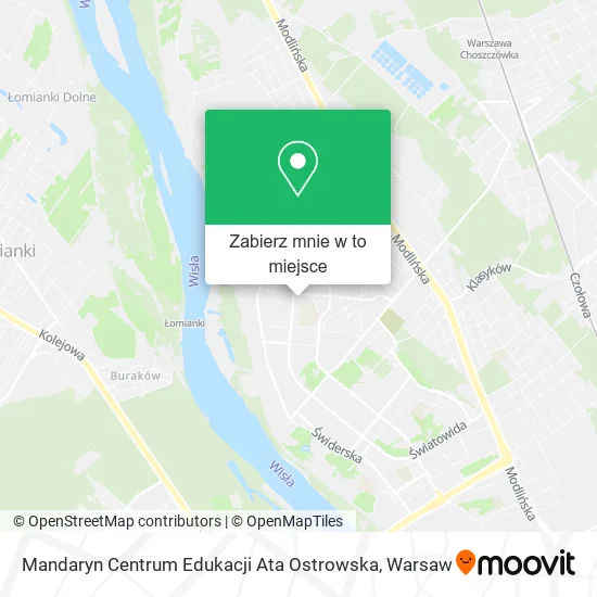 Mapa Mandaryn Centrum Edukacji Ata Ostrowska