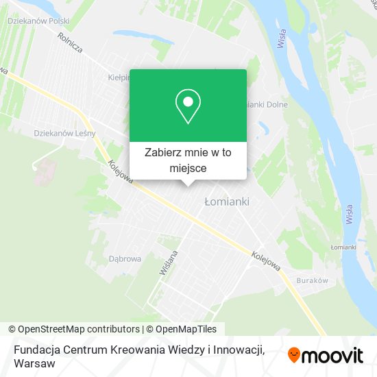 Mapa Fundacja Centrum Kreowania Wiedzy i Innowacji