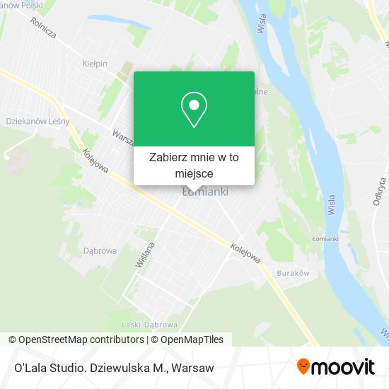 Mapa O'Lala Studio. Dziewulska M.