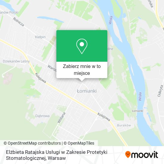 Mapa Elżbieta Ratajska Usługi w Zakresie Protetyki Stomatologicznej