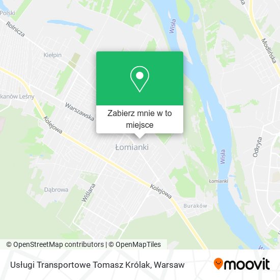 Mapa Usługi Transportowe Tomasz Królak