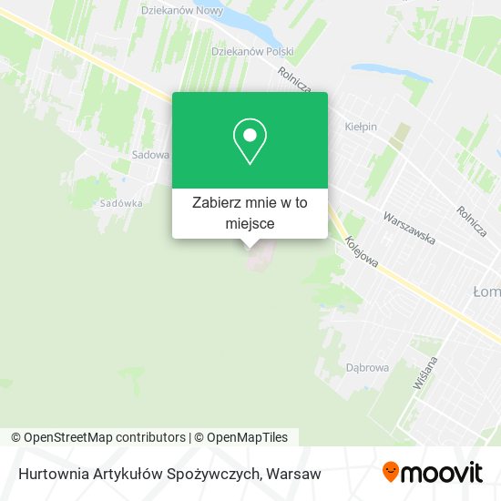 Mapa Hurtownia Artykułów Spożywczych