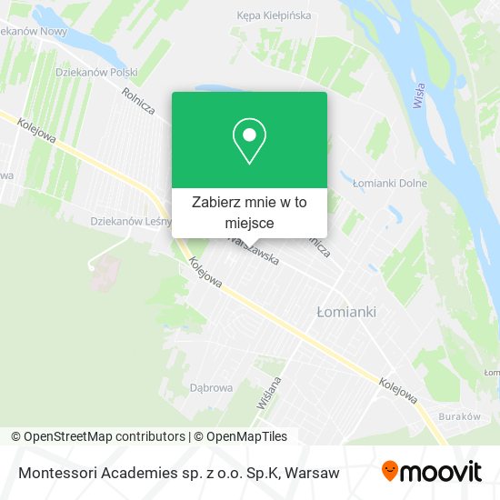 Mapa Montessori Academies sp. z o.o. Sp.K