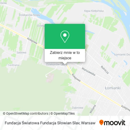 Mapa Fundacja Światowa Fundacja Słowian Slav