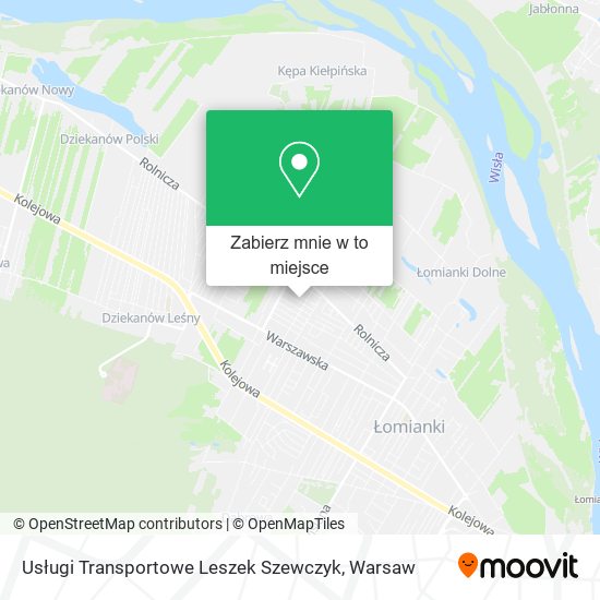 Mapa Usługi Transportowe Leszek Szewczyk