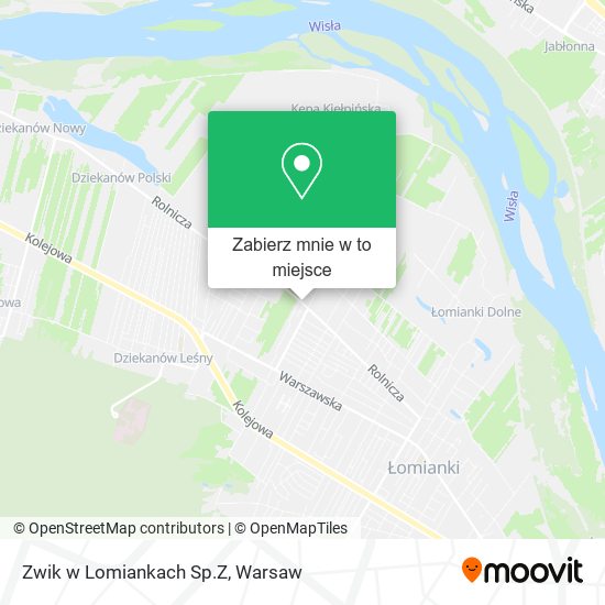 Mapa Zwik w Lomiankach Sp.Z