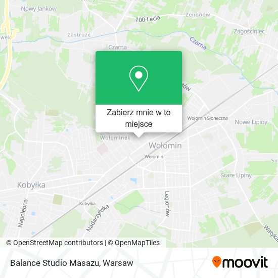 Mapa Balance Studio Masazu