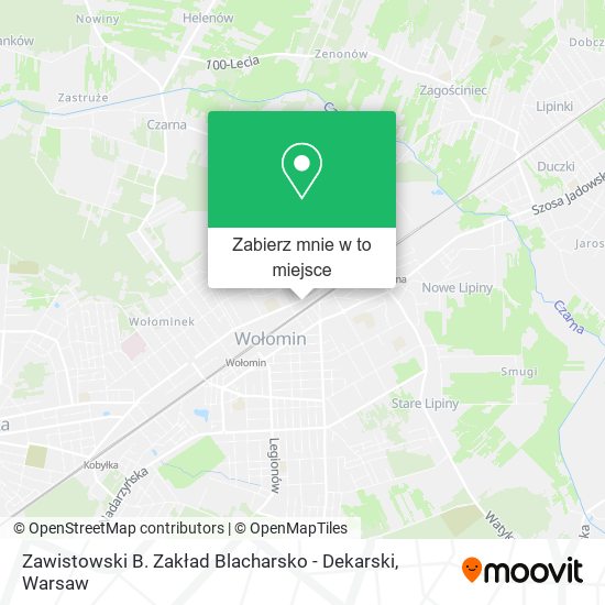 Mapa Zawistowski B. Zakład Blacharsko - Dekarski