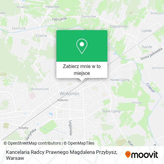 Mapa Kancelaria Radcy Prawnego Magdalena Przybysz