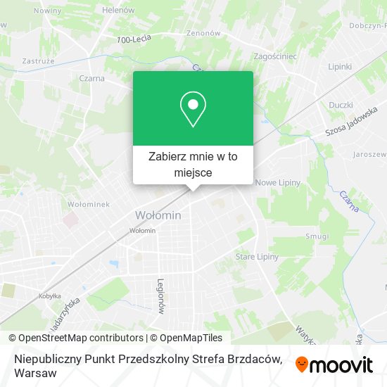 Mapa Niepubliczny Punkt Przedszkolny Strefa Brzdaców