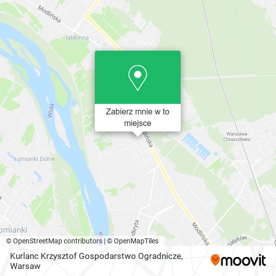 Mapa Kurlanc Krzysztof Gospodarstwo Ogradnicze