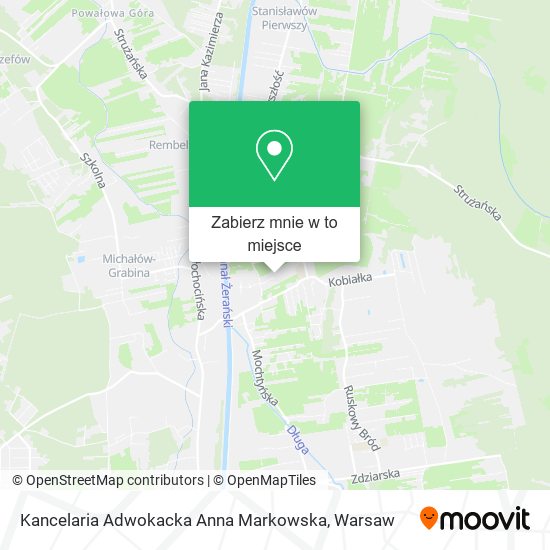 Mapa Kancelaria Adwokacka Anna Markowska