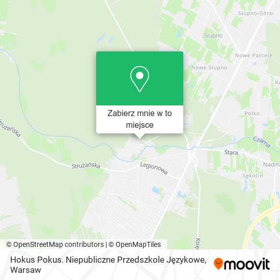 Mapa Hokus Pokus. Niepubliczne Przedszkole Językowe