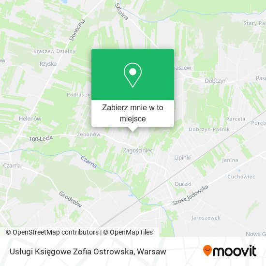 Mapa Usługi Księgowe Zofia Ostrowska