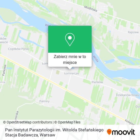 Mapa Pan Instytut Parazytologii im. Witolda Stefańskiego Stacja Badawcza