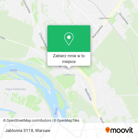 Mapa Jablonna 3118