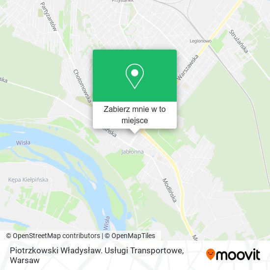 Mapa Piotrzkowski Władysław. Usługi Transportowe