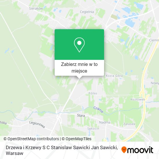 Mapa Drzewa i Krzewy S C Stanislaw Sawicki Jan Sawicki