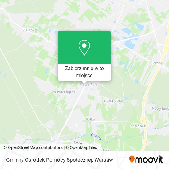 Mapa Gminny Ośrodek Pomocy Społecznej