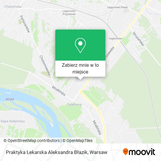 Mapa Praktyka Lekarska Aleksandra Błazik