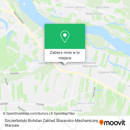 Mapa Szczerbiński Bohdan Zakład Ślusarsko-Mechaniczny