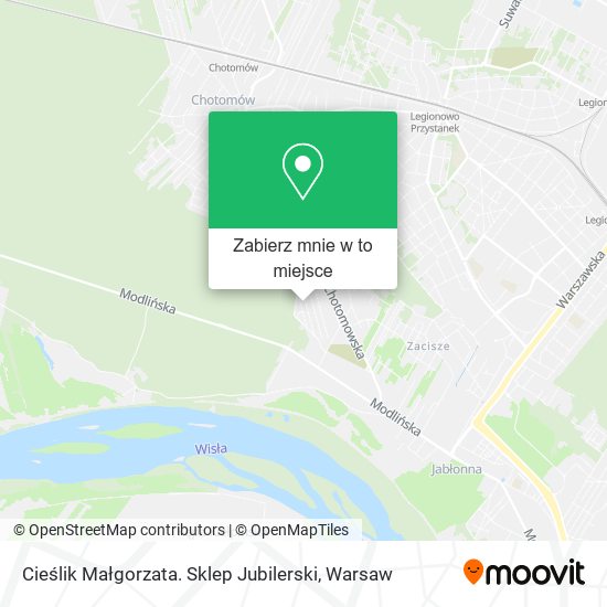 Mapa Cieślik Małgorzata. Sklep Jubilerski