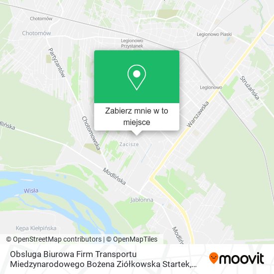 Mapa Obsluga Biurowa Firm Transportu Miedzynarodowego Bożena Ziółkowska Startek