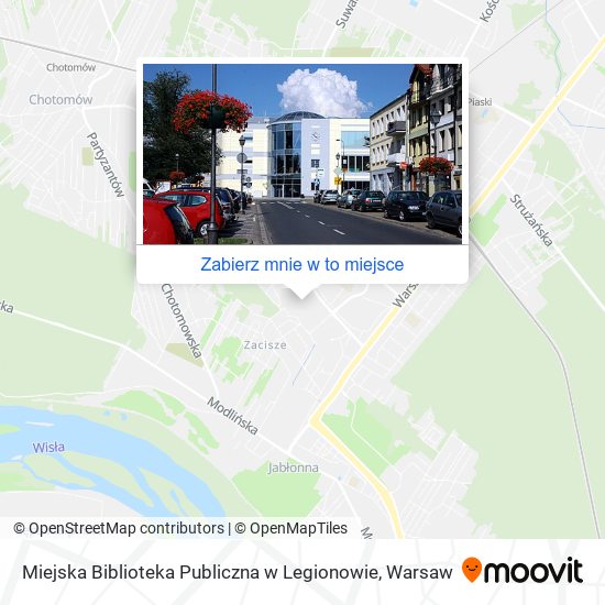 Mapa Miejska Biblioteka Publiczna w Legionowie